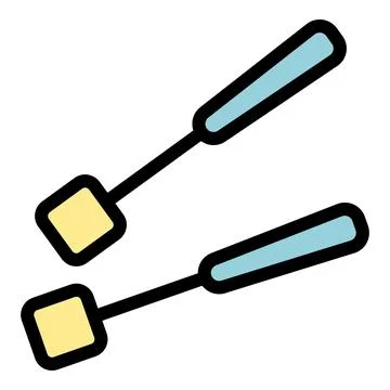 Fondue fork icon vector flat Ilustración de archivo