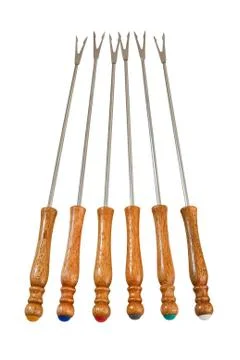 Fondue forks Stock Photos