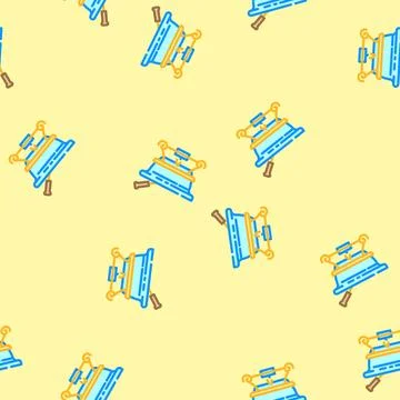 Fondue party winter vector seamless pattern 库存插图
