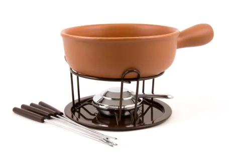 Fondue set Stock Photos