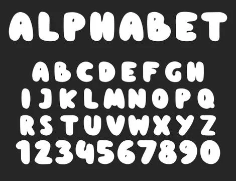 Font abc type vector design stylized letter symbol creative typeface and Stock Illustration