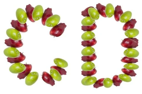 Font cd apple Stock Illustration