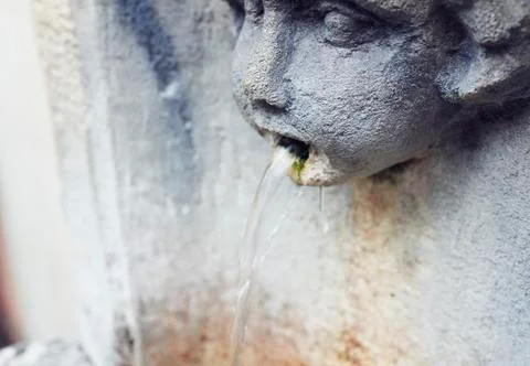 Font with face shape Stock Photos