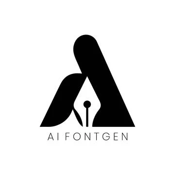 Font Generator Logo Creative Tech Stock Illustration