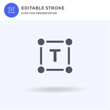 Font icon vector, filled flat sign, solid pictogram isolated on white, logo Stock Illustration