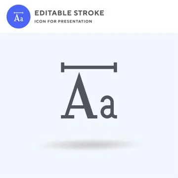 Font icon vector, filled flat sign, solid pictogram isolated on white, logo Stock Illustration