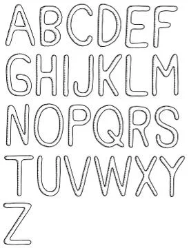 Font Illustrazione stock