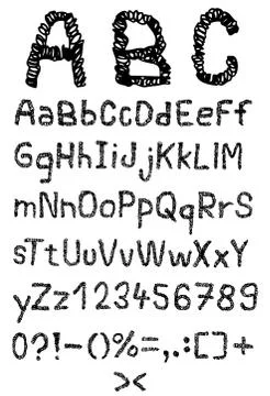 Font Stock Illustration