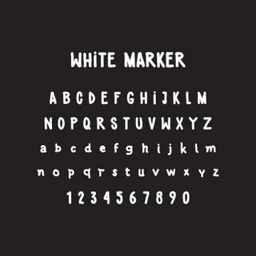 Font 스톡 일러스트