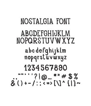 Font Stock Illustration