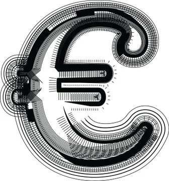 Font illustration Stock Illustration