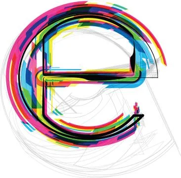 Font illustration Stock Illustration