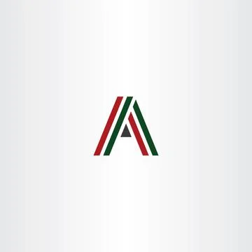 A font letter abc icon vector Stock Illustration