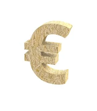 Font Oriented Strand Board special character ALT0128 render Stock Illustration