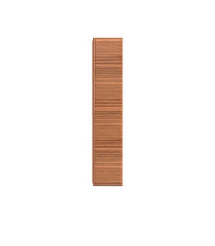 Font Polished walnut lowercase l render Stock Illustration