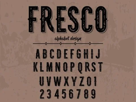 Font. Script.Typeface.alphabet .Shadow Effect.Handcrafted handwritten vector  Stock Illustration