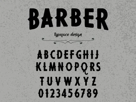 Font. Script.Typeface.alphabet .Shadow Effect.Handcrafted handwritten vector  Stockillustratie