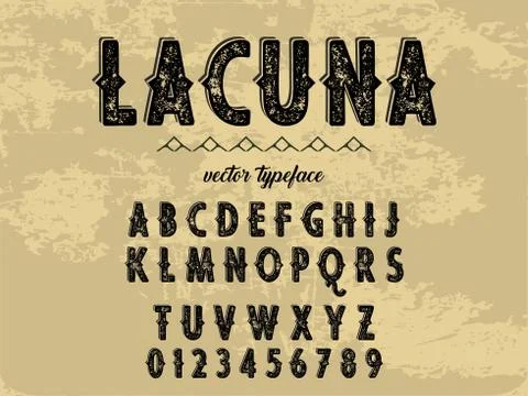 Font. Script.Typeface.alphabet .Shadow Effect.Handcrafted handwritten vector  Stock Illustration
