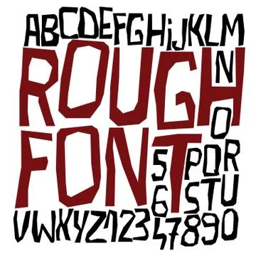 Font set Stock Illustration