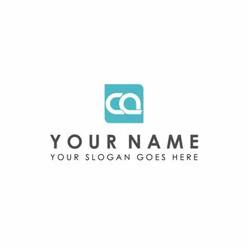 Font shape or letter CA Stock Illustration