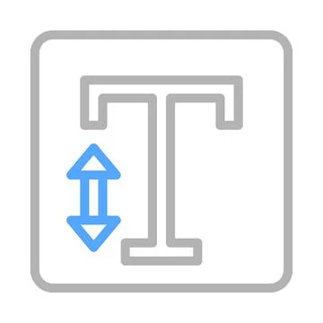 Font Size Icon. Concept of text editing and formatting. Stock Illustration