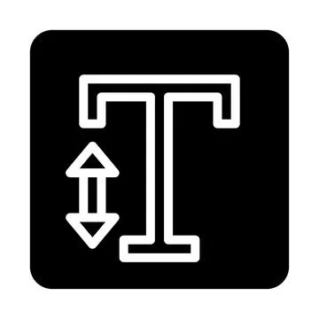 Font size icon. Concept of text editing, typography, and formatting. Stock Illustration