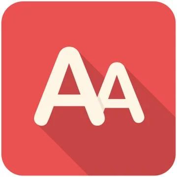 Font size icon Stock Illustration