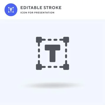 Font Size icon vector, filled flat sign, solid pictogram isolated on white, logo Illustrazione stock