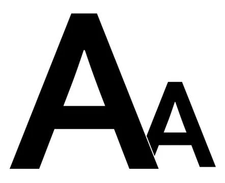 Font size icon on white background. flat style. font size icon for your web s Illustrazione stock