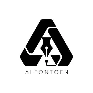 Font Style Logo Branding Solution Stock Illustration