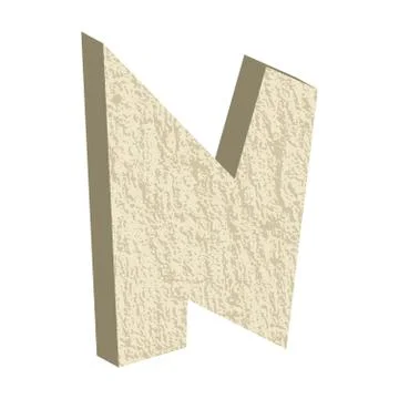 Font type with rock or stone texture Stock Illustration