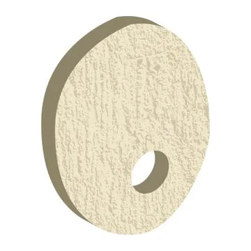 Font type with rock or stone texture Stock Illustration