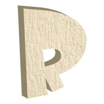 Font type with rock or stone texture Stock Illustration