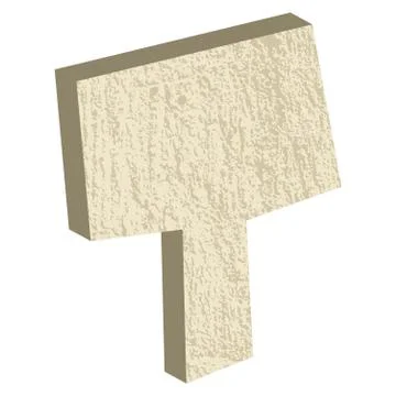 Font type with rock or stone texture Stock Illustration
