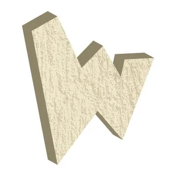Font type with rock or stone texture Stock Illustration