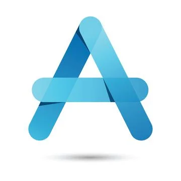 A font vector with blue color on White background, Futuristic font, Cosmic, V Stock Illustration