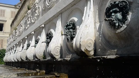 The Fontain of Calamo Stock Footage 94229065
