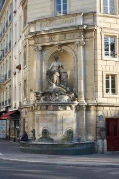 Fontaine Cuvier, Paris Stock Photos