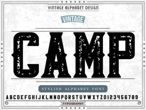 Font.alphabet. Shadow Effect .Typeface.Script. Vector Illustration.Handcrafte 库存插图