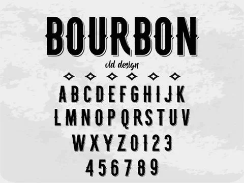 Font.alphabet.Typeface.Script.Shadow Effect.Handcrafted handwritten vector la Illustrazione stock