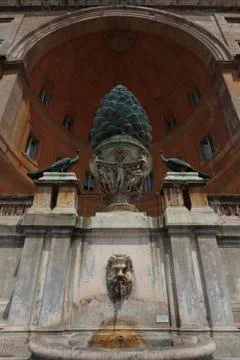 Fontana della Pigna Stock Photos