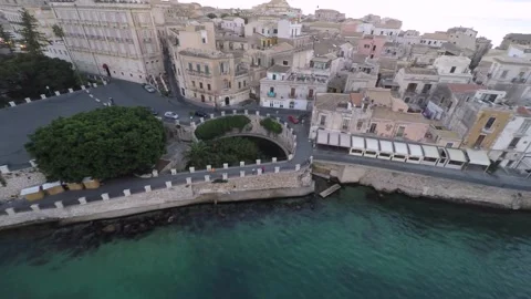Fonte Aretusa (Arethusa Source) Syracuse. Ortigia Island. Stock Footage 172292232