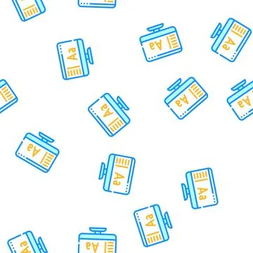 Fonts operating system vector seamless pattern Stockillustratie