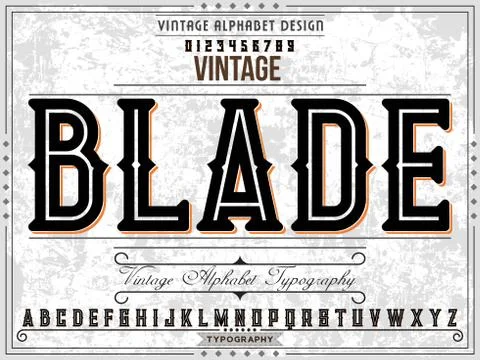 Font.Script.Shadow Effect. alphabet.Typeface.Handcrafted handwritten vector l Stock Illustration