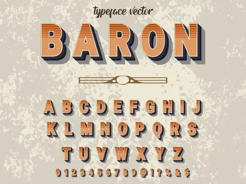 Font.Script.Typeface.alphabet .Shadow Effect.Handcrafted handwritten vector l Illustrazione stock