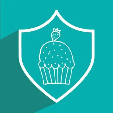 Foo design over blue background, vector illustration. Ilustração Stock
