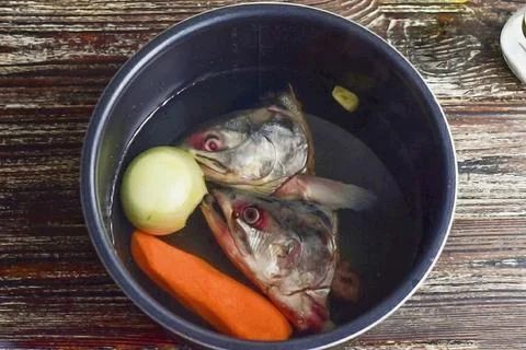 Foo Recipe Fish Head Pate Foto stock