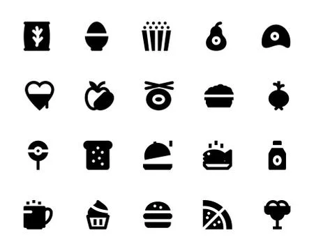 Food and Drinks Vector Pack Stock Illustration