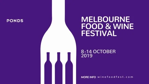Food and Wine Logo 库存 After Effects