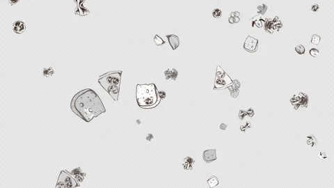 Food Animated Background Stock Footage 248765030